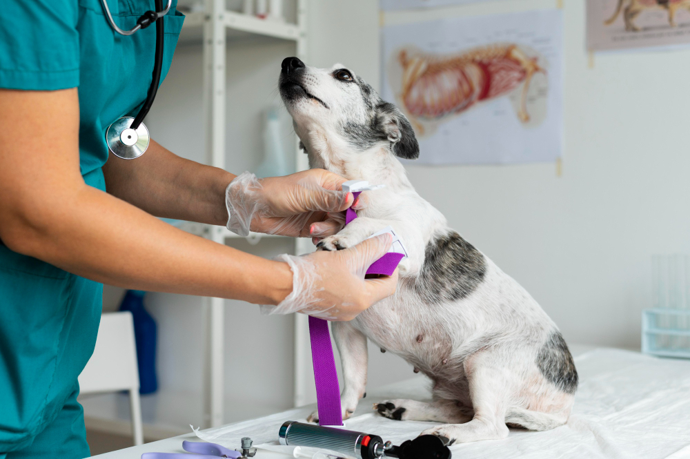 dog vet check-up